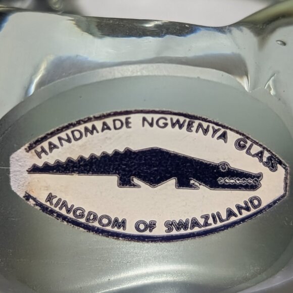 Ngwenya Glass Zebra Napkin Rings (Pair) – Handmade Swaziland - Picture 2 of 4